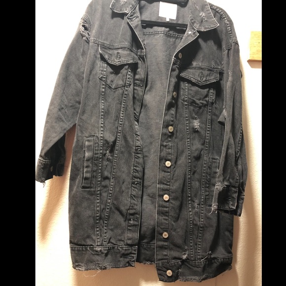 longline denim jacket zara